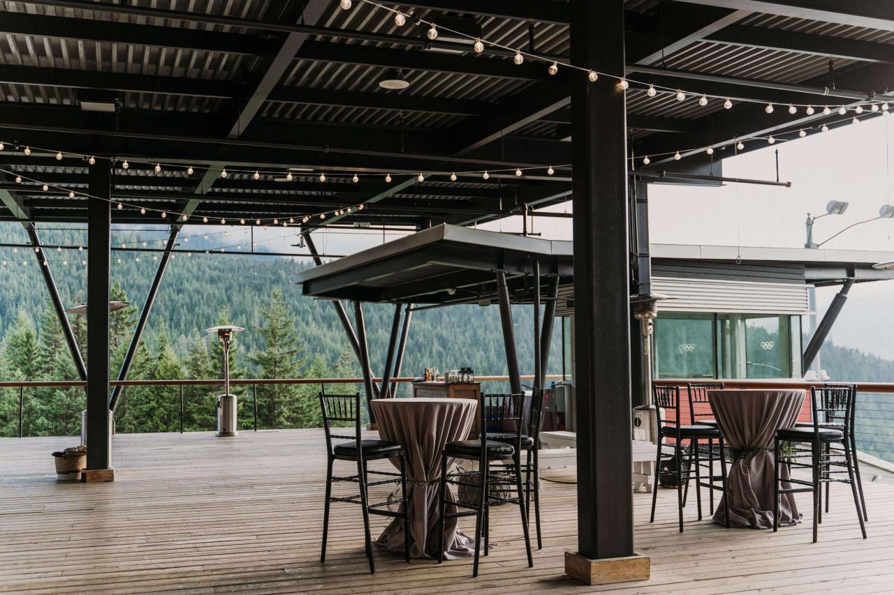 outdoor wedding reception